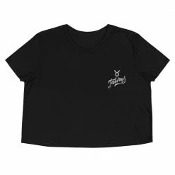 Kinky Cloth Taurus Embroidered Crop Top Astrology