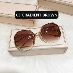 Kinky Cloth Tea Gradient Sunglasses