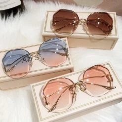 Kinky Cloth Tea Gradient Sunglasses