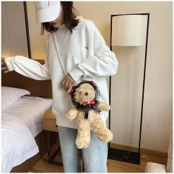 Kinky Cloth Pet Play Teddy Bear Plush Bag