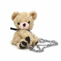 Kinky Cloth Pet Play Teddy Bear Toy Plush Chain Bag