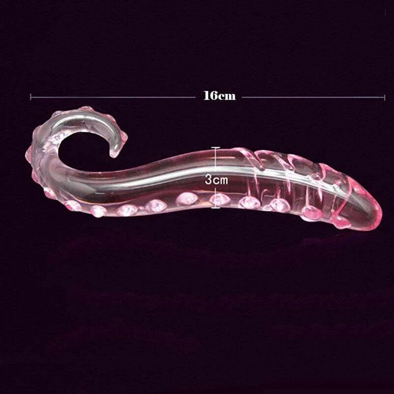 Kinky Cloth Tentacle Glass Dildo 3 Kinky Cloth Tentacle Glass Dildo