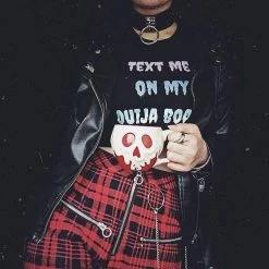 Kinky Cloth Text Me On My Ouija Board Pastel Goth Top