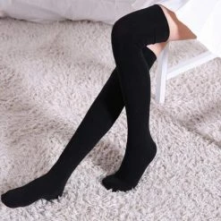 Kinky Cloth Thigh High Elastic Stockings Socks & Tights