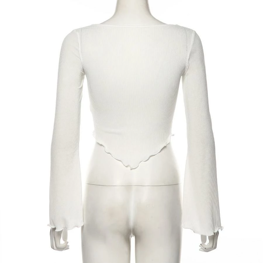 Kinky Cloth Thin Ribbed Knitted Crop Top Top & Tees 7 Kinky Cloth Thin Ribbed Knitted Crop Top Top & Tees