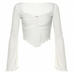 Kinky Cloth Thin Ribbed Knitted Crop Top Top & Tees 16 Kinky Cloth Thin Ribbed Knitted Crop Top Top & Tees