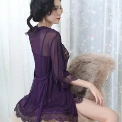 Kinky Cloth Three Piece Lace Nightdress Dresses