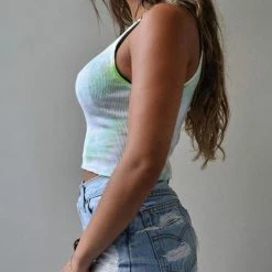 Kinky Cloth Tie Dye Fitness Crop Tank Top Top & Tees 12 Kinky Cloth Tie Dye Fitness Crop Tank Top Top & Tees