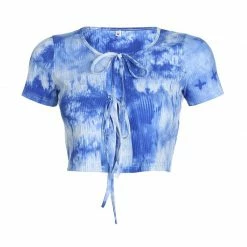 Kinky Cloth Tie Dye Crop Cardigan Top & Tees 10 Kinky Cloth Tie Dye Crop Cardigan Top & Tees