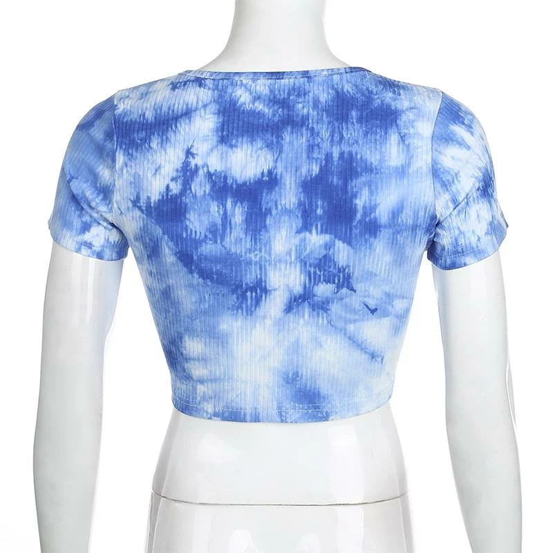 Kinky Cloth Tie Dye Crop Cardigan Top & Tees 6 Kinky Cloth Tie Dye Crop Cardigan Top & Tees