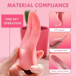 Kinky Cloth Tongue Licking Vibrator