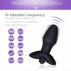 Kinky Cloth Anal Toys Torpedo Prostate Massager Vibrating Plug