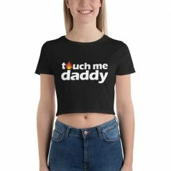 Kinky Cloth Touch Me Daddy Crop Top Tee