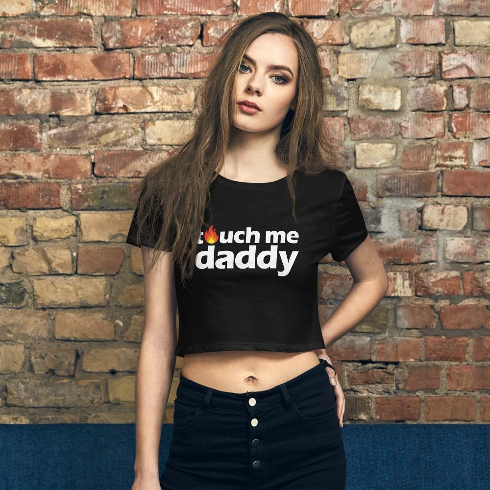 Kinky Cloth Touch Me Daddy Crop Top Tee 3 Kinky Cloth Touch Me Daddy Crop Top Tee