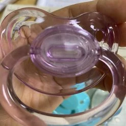 Kinky Cloth Transparent Adult Size Pacifier