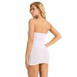 Kinky Cloth Raves & Festivals Transparent Mini Strapless Dress