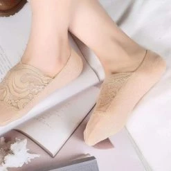 Kinky Cloth Socks & Tights Transparent Short Lace Boat Socks