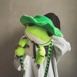 Kinky Cloth Backpacks & Bags Travel Frog Anime Plush Backpack