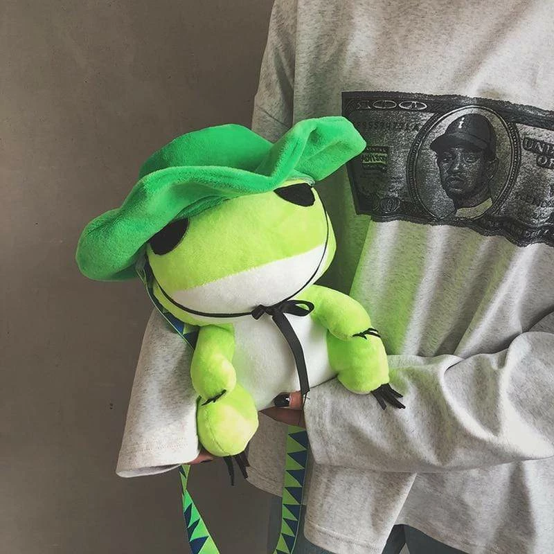 Kinky Cloth Backpacks & Bags Travel Frog Anime Plush Backpack 2 Kinky Cloth Backpacks & Bags Travel Frog Anime Plush Backpack
