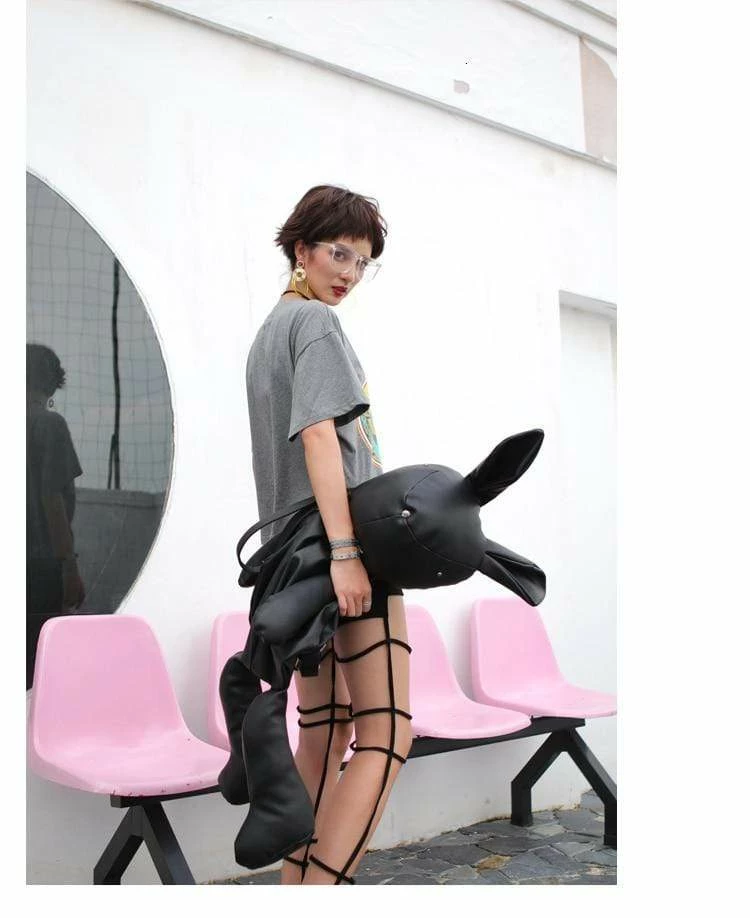 Kinky Cloth Rabbit Rag Doll Shoulder Bag Pet Play 7 Kinky Cloth Rabbit Rag Doll Shoulder Bag Pet Play