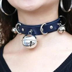 Kinky Cloth Triple Bell Ring Collar Kittens