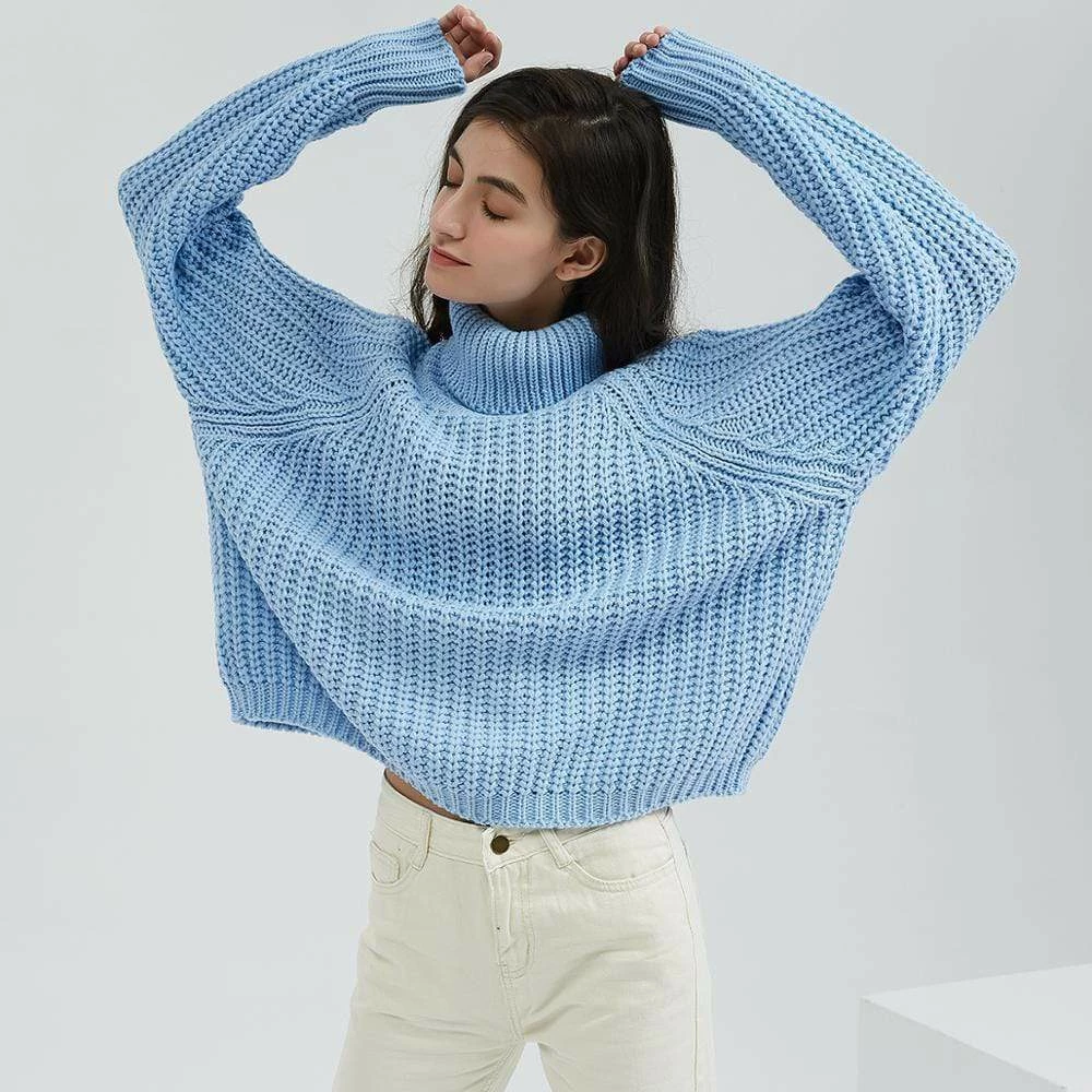Kinky Cloth Top & Tees Turtleneck Chunky Oversized Sweater 2 Kinky Cloth Top & Tees Turtleneck Chunky Oversized Sweater