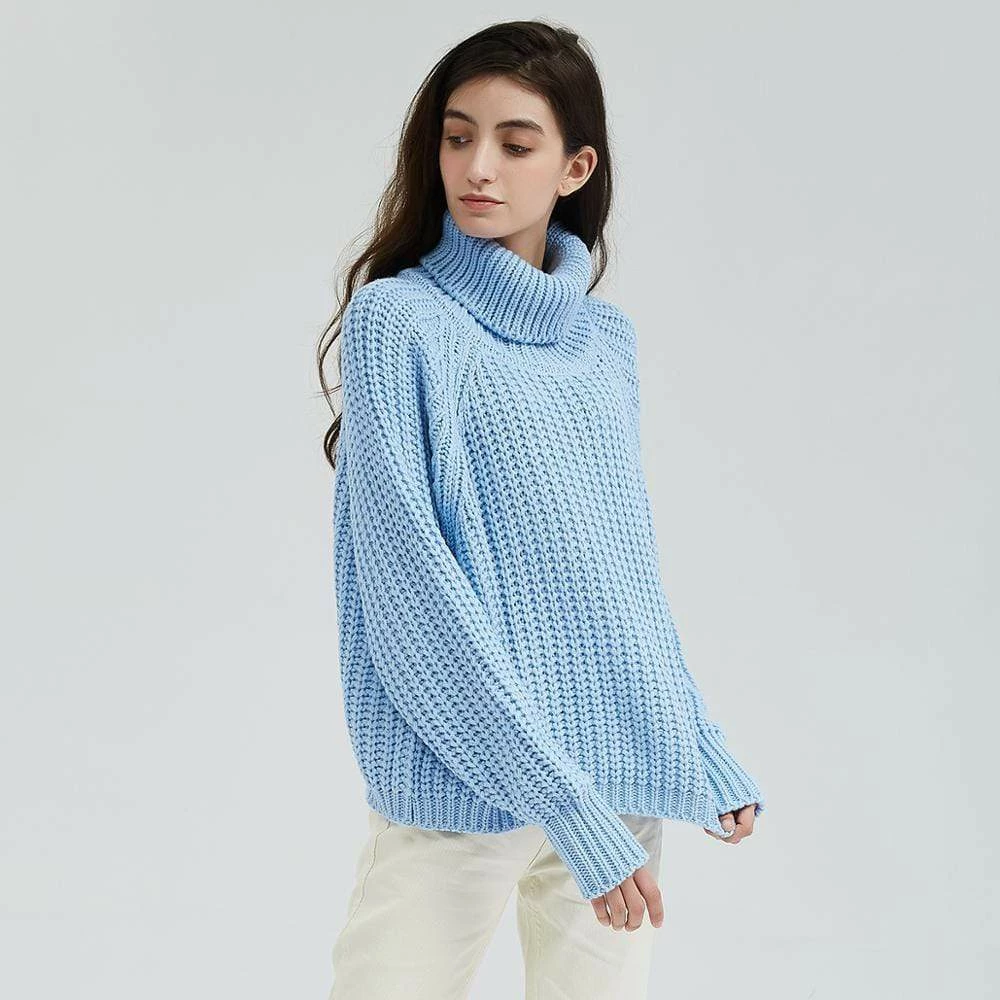 Kinky Cloth Top & Tees Turtleneck Chunky Oversized Sweater 3 Kinky Cloth Top & Tees Turtleneck Chunky Oversized Sweater