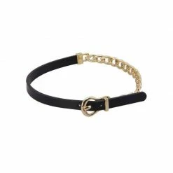 Kinky Cloth Two Way Gold Black Choker