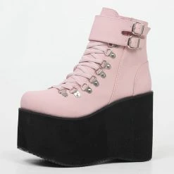 Kinky Cloth Ultra-High Heel Ankle Boots