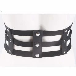 Kinky Cloth Ultra Leather Belt Corset Harness BDSM