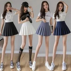 Kinky Cloth Ultra Short Pleated Slim Fit Skirt