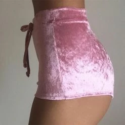 Kinky Cloth Velvet Drawstring Shorts DDLG - Daddy / Little