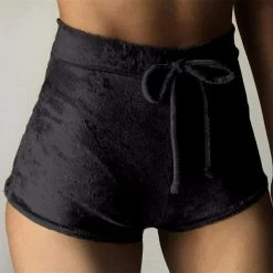 Kinky Cloth Velvet Drawstring Shorts DDLG - Daddy / Little