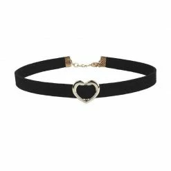 Kinky Cloth Collars & Chokers Velvet Heart Choker