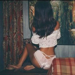 Kinky Cloth Velvet Lace Underwear