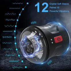 Kinky Cloth Vibrating Automatic Open-Ended Masturbator