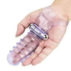 Kinky Cloth Vibrating Finger Sleeve Massager Vibrators