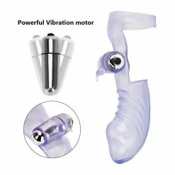 Kinky Cloth Vibrating Finger Sleeve Massager Vibrators
