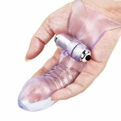 Kinky Cloth Vibrating Finger Sleeve Massager Vibrators