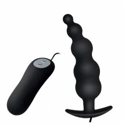 Kinky Cloth Vibrator Beads 12 Mode Prostate Massager Vibrating Plug Anal Beads