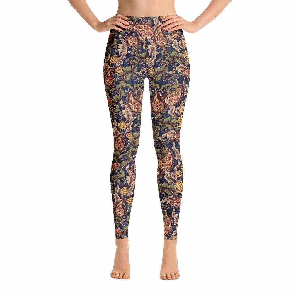 Kinky Cloth Goth Victorian Floral Yoga Leggings 5 Kinky Cloth Goth Victorian Floral Yoga Leggings