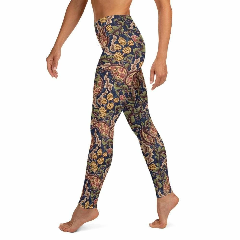 Kinky Cloth Goth Victorian Floral Yoga Leggings 7 Kinky Cloth Goth Victorian Floral Yoga Leggings