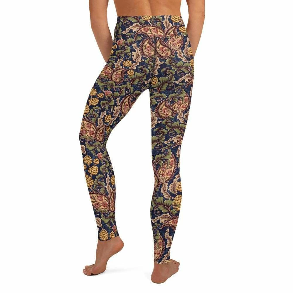 Kinky Cloth Goth Victorian Floral Yoga Leggings 9 Kinky Cloth Goth Victorian Floral Yoga Leggings