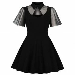 Kinky Cloth Vintage Black Gothic Dress