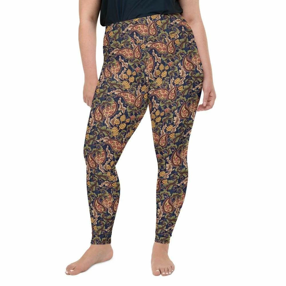 Kinky Cloth Vintage Floral Plus Size Leggings Goth