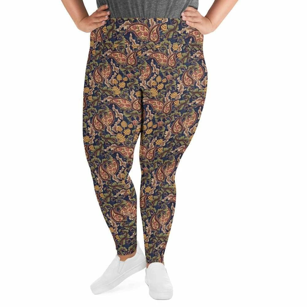 Kinky Cloth Vintage Floral Plus Size Leggings Goth