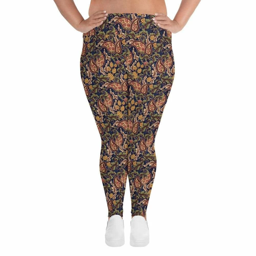 Kinky Cloth Vintage Floral Plus Size Leggings Goth