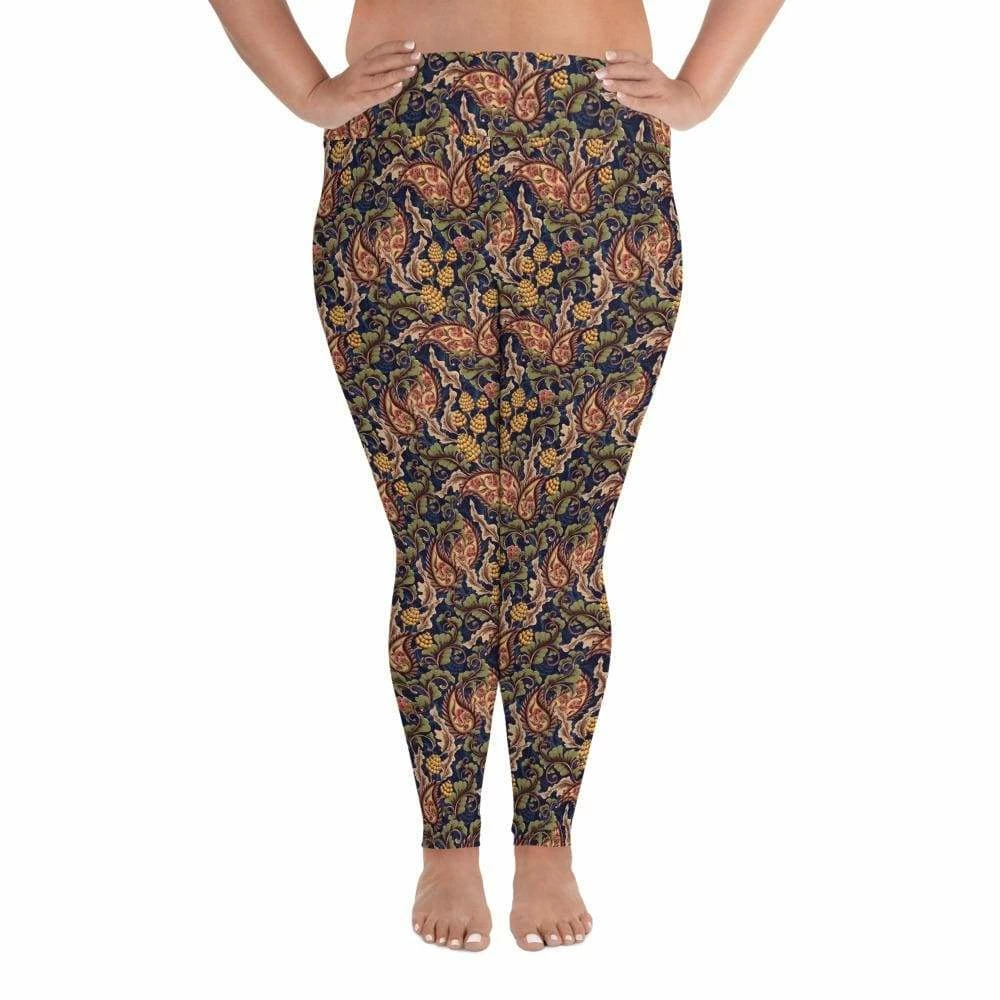 Kinky Cloth Vintage Floral Plus Size Leggings Goth