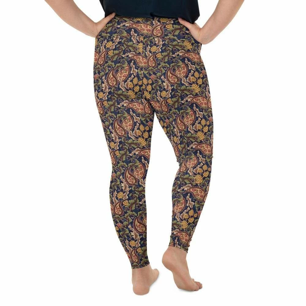 Kinky Cloth Vintage Floral Plus Size Leggings Goth