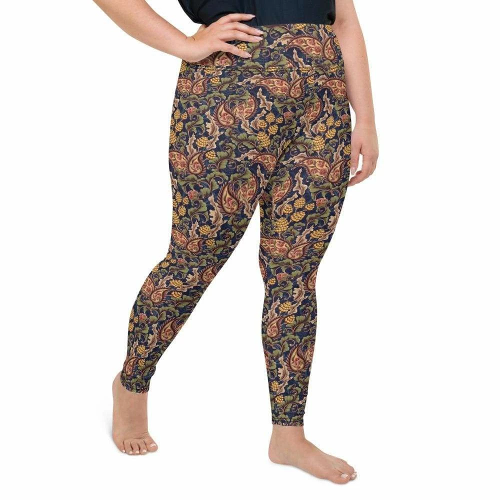 Kinky Cloth Vintage Floral Plus Size Leggings Goth